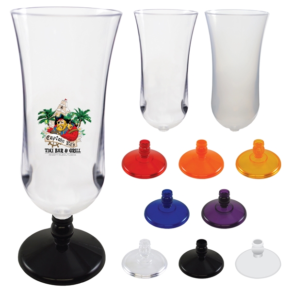 15 oz. Plastic Hurricane Glass, mix & match 8 bowl &... from ASI 61952 Howw Mfg Co Inc / Howw USA