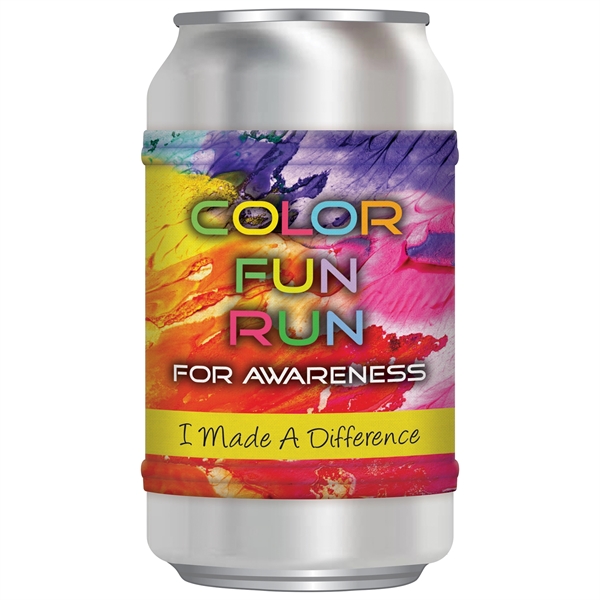 Full custom, full color stretch wrap for aluminum cans.... from ASI 80228 Quinn