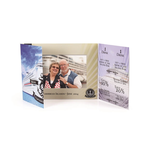 Coupon Gatefold Photo Folders w/full color, full coverage digital imprint on... from ASI 95280 Warwick Publishing Co / Warwick