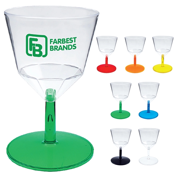 2 oz. Clear Plastic Stemmed Wine Taster/Sampler, USA made of rugged... from ASI 61952 Howw Mfg Co Inc / Howw USA