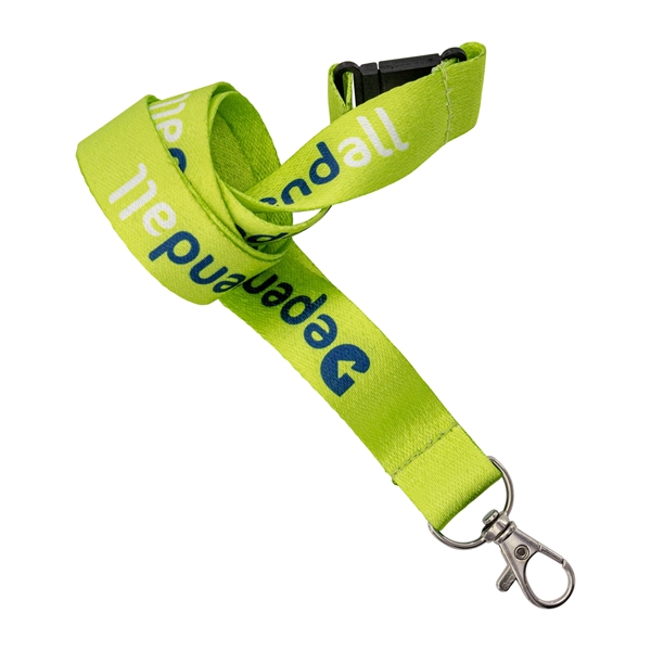 36" RPET lanyard with full color sublimated imprint and choice of... from ASI 52263 EMT / EMT EASY Emblem Marketing Team