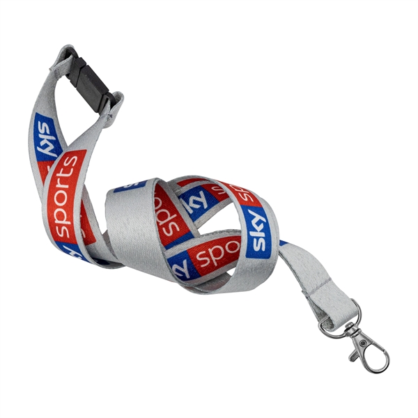 36" RPET lanyard with full color sublimated imprint and choice of... from ASI 52263 EMT / EMT EASY Emblem Marketing Team
