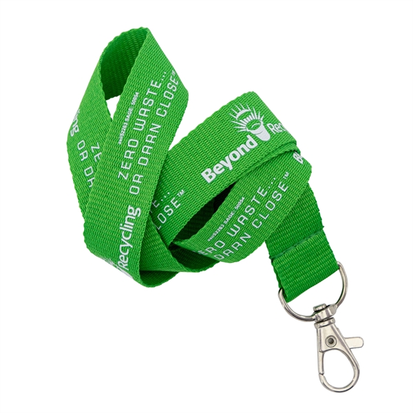 36" recycled RPET lanyard in 3/4" or 1" thicknesses with 13... from ASI 52263 EMT / EMT EASY Emblem Marketing Team