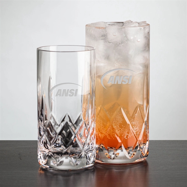 24% Lead crystal hiball glass and cooler.... from ASI 84592 St Regis Group