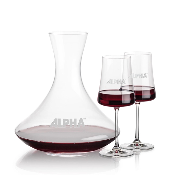 Lead free crystal 48oz. carafe with 2 or 4 wine glasses.... from ASI 84592 St Regis Group