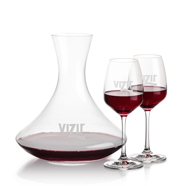 Lead free crystal 48oz. carafe with 2 or 4 wine glasses.... from ASI 84592 St Regis Group