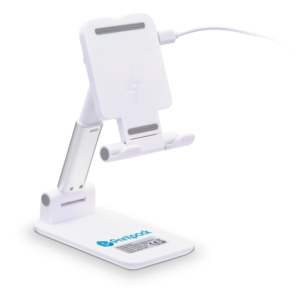Desktop Cell Phone Holder w/ Wireless Charger.... from ASI 46755 Cosmo Promos