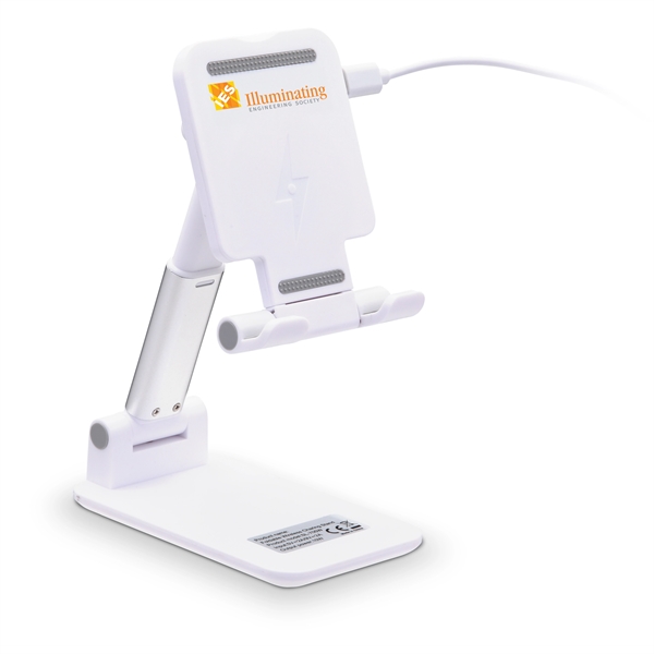 Desktop Cell Phone Holder w/ Wireless Charger.... from ASI 46755 Cosmo Promos