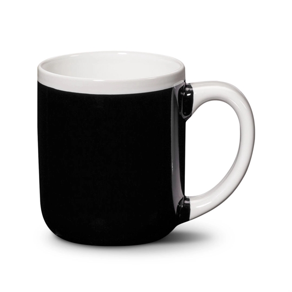 The Brenton ceramic mug features a dark glazed surface with an... from ASI 84592 St Regis Group