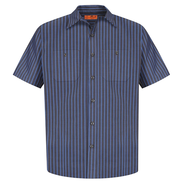 Red Kap - Short Sleeve Striped Industrial Work Shirt.... from ASI 84863 SanMar