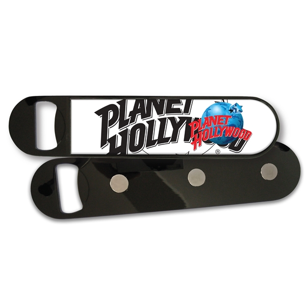 Barback bottle opener with magnet and with gel 3D effect on... from ASI 63073 Openers.Beer / Openers Plus Hobow Caps and Beverage Tools