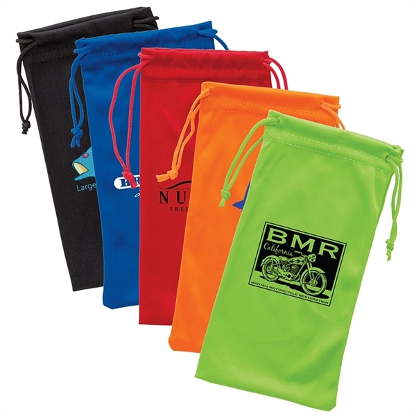 0.12" x 7" x 3.38" Vanda microfiber drawstring pouch.... from ASI 67866 Logomark/Valumark / Valumark™