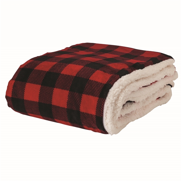 Luxurious ultra plush faux sherpa blanket on one side and micro... from ASI 40544 Binaco