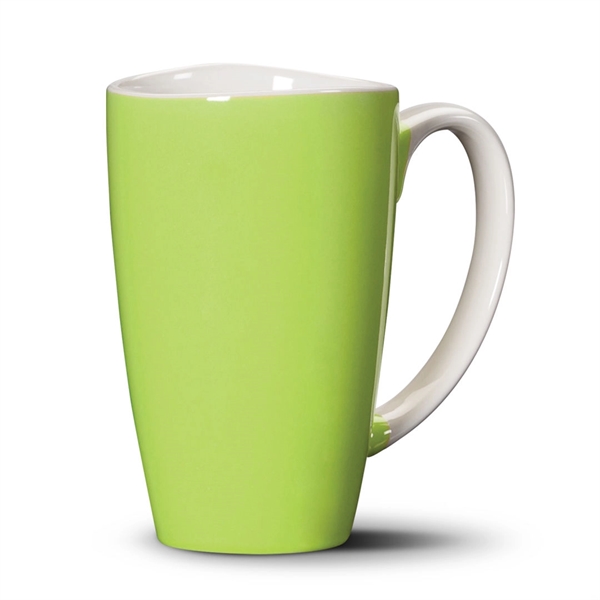 The tapered sides and curved lip of the Paddington ceramic mug... from ASI 84592 St Regis Group