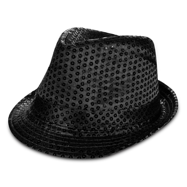 Fedora hat with sequins and imprintable band.... from ASI 42016 Brighter Promotions Inc / Chemical Light™