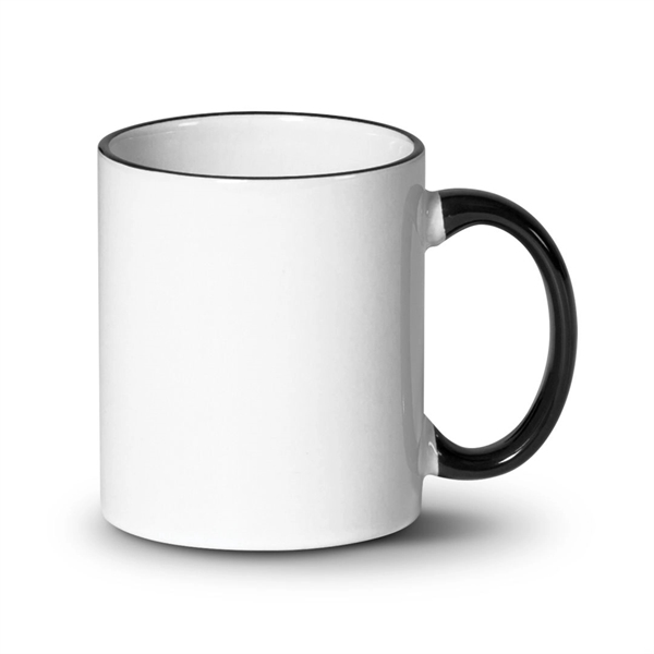 Our classic Tuckson white ceramic mug is accented with colorful glazed... from ASI 84592 St Regis Group