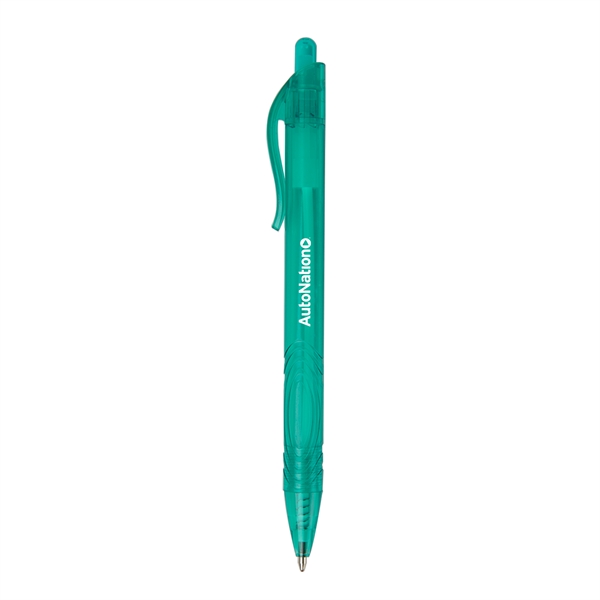 5 3/4" x 7/16" recycled PET click-action ballpoint pen in several... from ASI 52840 Evans Manufacturing
