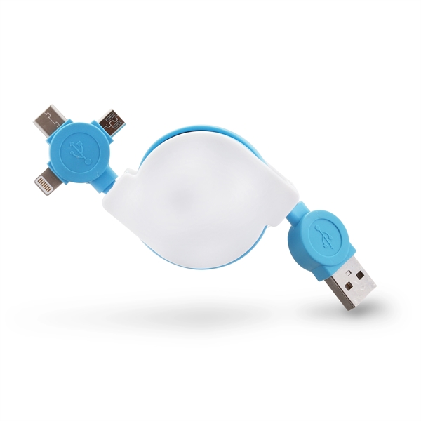 3-in-1 retractable USB-charger.... from ASI 46755 Cosmo Promos