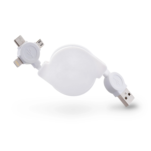 3-in-1 retractable USB-charger.... from ASI 46755 Cosmo Promos