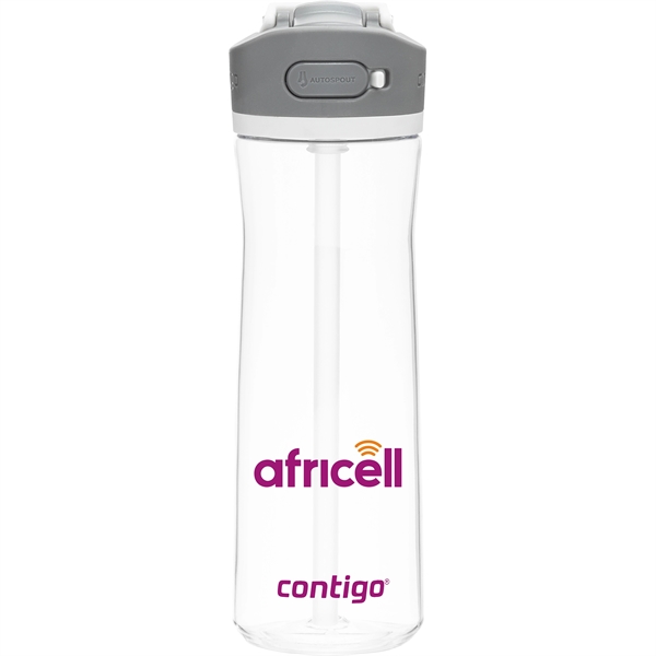 24 oz single wall copolyester bottle with AUTOSPOUT threaded lid, straw,... from ASI 51197 ETS Express, LLC