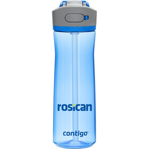 24 oz single wall copolyester bottle with AUTOSPOUT threaded lid, straw,... from ASI 51197 ETS Express, LLC