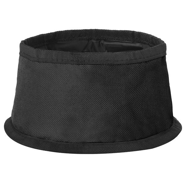 Waterproof zippered pet food / water bowl measuring 6" x 3.5"... from ASI 79698 Promopet / PromoPet®