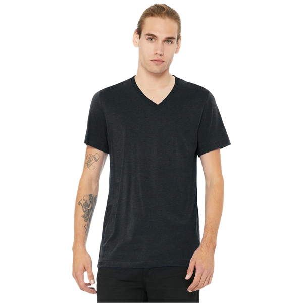 BELLA+CANVAS Unisex Heather CVC V-Neck Tee... from ASI 84863 SanMar