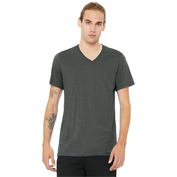 BELLA+CANVAS Unisex Heather CVC V-Neck Tee... from ASI 84863 SanMar