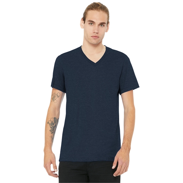 BELLA+CANVAS Unisex Heather CVC V-Neck Tee... from ASI 84863 SanMar