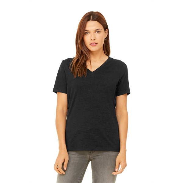 BELLA+CANVAS Women's Relaxed Heather CVC V-Neck Tee... from ASI 84863 SanMar