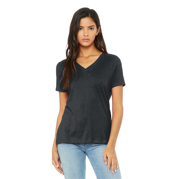 BELLA+CANVAS Women's Relaxed Heather CVC V-Neck Tee... from ASI 84863 SanMar