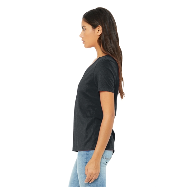 BELLA+CANVAS Women's Relaxed Heather CVC V-Neck Tee... from ASI 84863 SanMar
