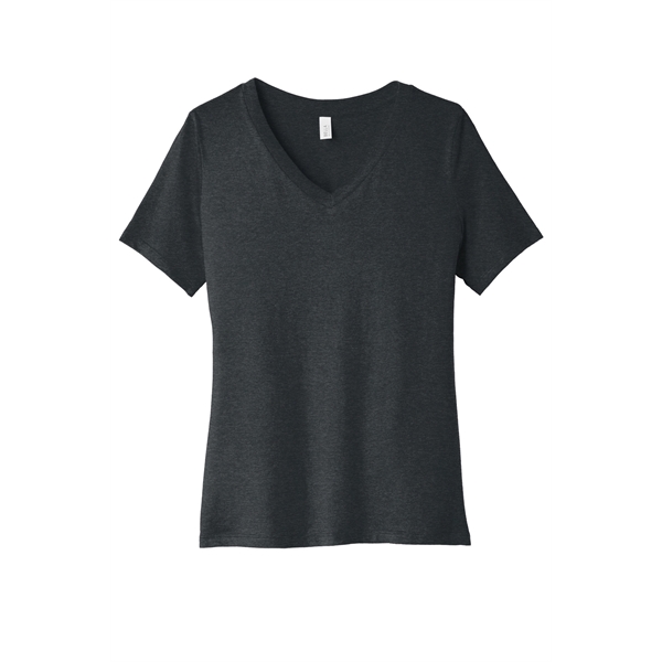 BELLA+CANVAS Women's Relaxed Heather CVC V-Neck Tee... from ASI 84863 SanMar