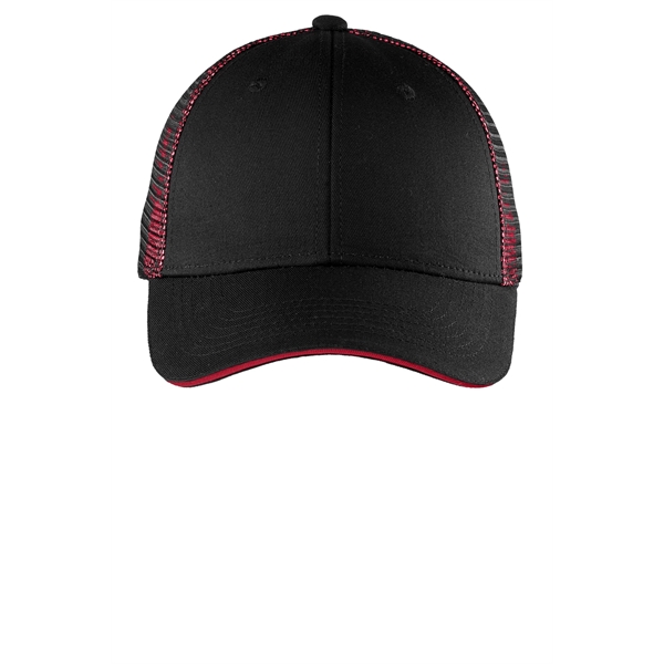 Port Authority Double Mesh Snapback Sandwich Bill Cap.... from ASI 84863 SanMar