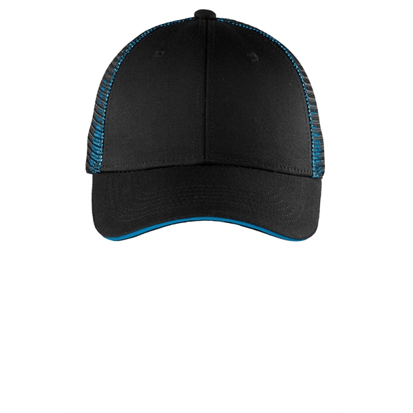 Port Authority Double Mesh Snapback Sandwich Bill Cap.... from ASI 84863 SanMar