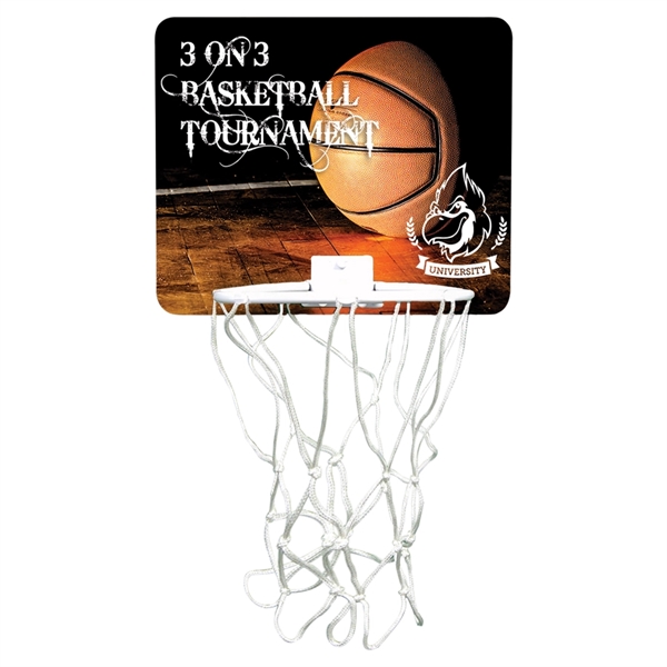 7.5" x 9" custom printed basketball hoop.... from ASI 92531 Unique Custom Products / UCP