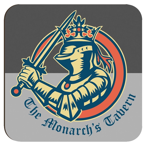 3.5" custom printed wood hardboard coaster.... from ASI 92531 Unique Custom Products / UCP