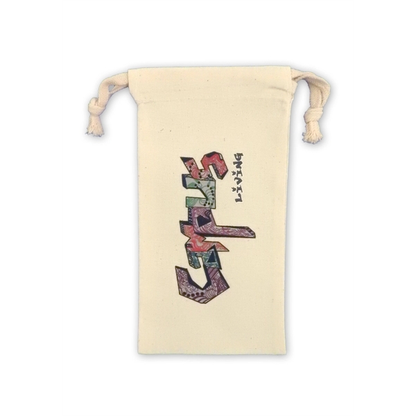 Weedy 100% Natural Cotton Drawstring Bag with dual draw cord top... from ASI 41630 Brave USA / Brave USA