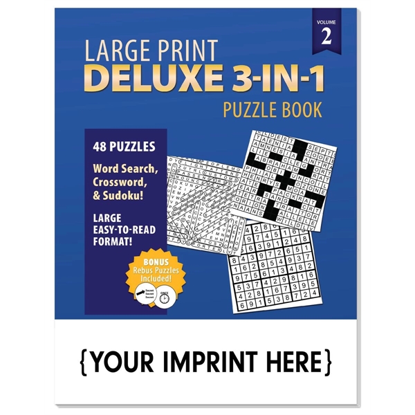 Large print deluxe 3-in-1 puzzle book vol.2.... from ASI 45815 Coloring Book Solutions / Coloring Book Solutions™ LivRite