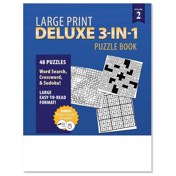 Large print deluxe 3-in-1 puzzle book vol.2.... from ASI 45815 Coloring Book Solutions / Coloring Book Solutions™ LivRite