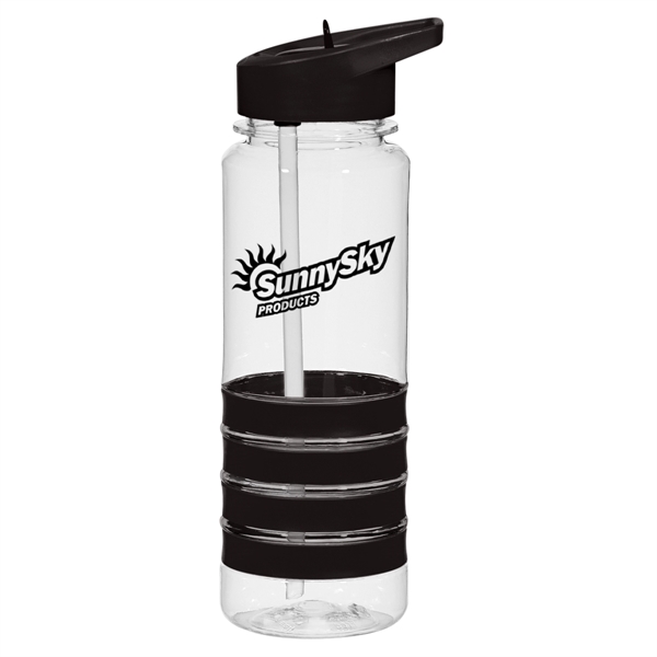24 Oz. Tritan Banded Gripper Bottle With Straw. Durable Tritan Material.... from ASI 61125 Hit Promotional Products / Hit®