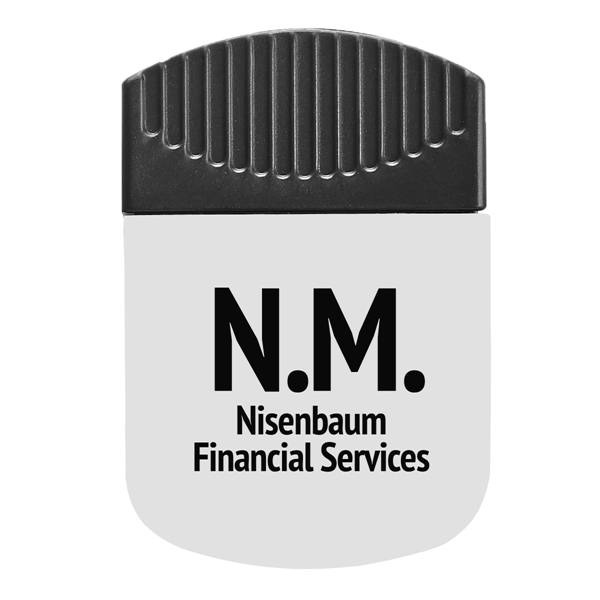 Wide Rectangle Clip.  Spring-Loaded Hinge.  Magnet on Back Side.... from ASI 61125 Hit Promotional Products / Hit®