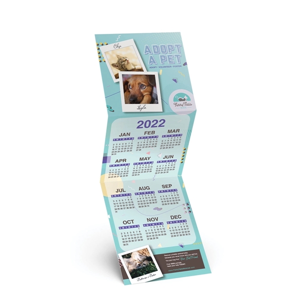 Custom Tri-Fold Calendar on 12 pt. smooth finish white cardstock. ... from ASI 95280 Warwick Publishing Co / Warwick