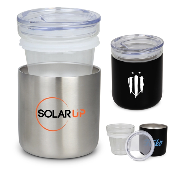 10 oz Double-Wall Stainless Tumbler w/ Glass Insert.... from ASI 46755 Cosmo Promos