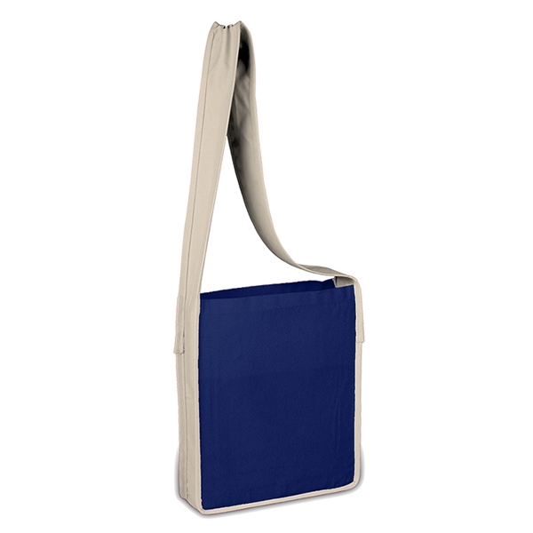 Sling canvas bag with two-tone... from ASI 34046 Allcasion Travelware Co