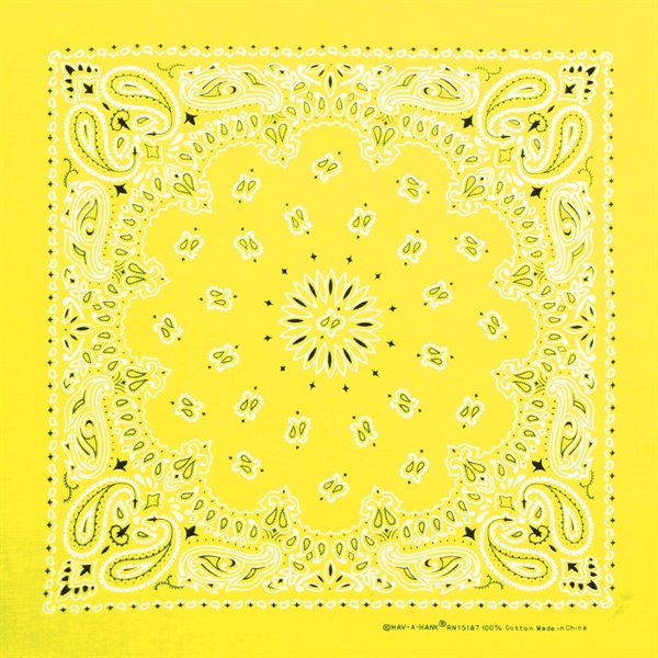 22" x 22" neon-colored, paisley print bandannas made of 100% cotton.... from ASI 44020 Bandanna Promotions By CARO-LINE / Bandanna Promotions