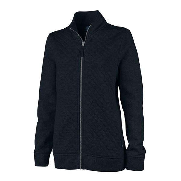 Stylish quilting & ultra-soft sweatshirt fleece make our Women's Franconia Quilted... from ASI 44620 Charles River Apparel