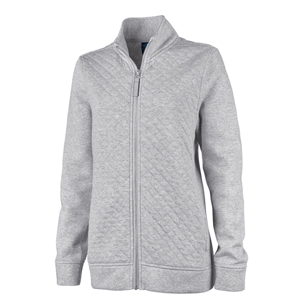 Stylish quilting & ultra-soft sweatshirt fleece make our Women's Franconia Quilted... from ASI 44620 Charles River Apparel
