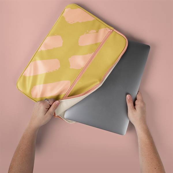 Zippered Pocket Vegan Leather Laptop Sleeve... from ASI 74710 Numo