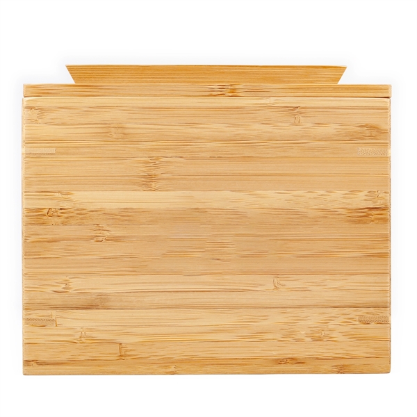 Bamboo recipe box with built in angled card stand on lid.... from ASI 99030 Zipline / Zipline®